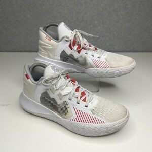 Nike Kyrie Flytrap VI Basketball Shoes White Red Mens Size 8 CZ4100-100